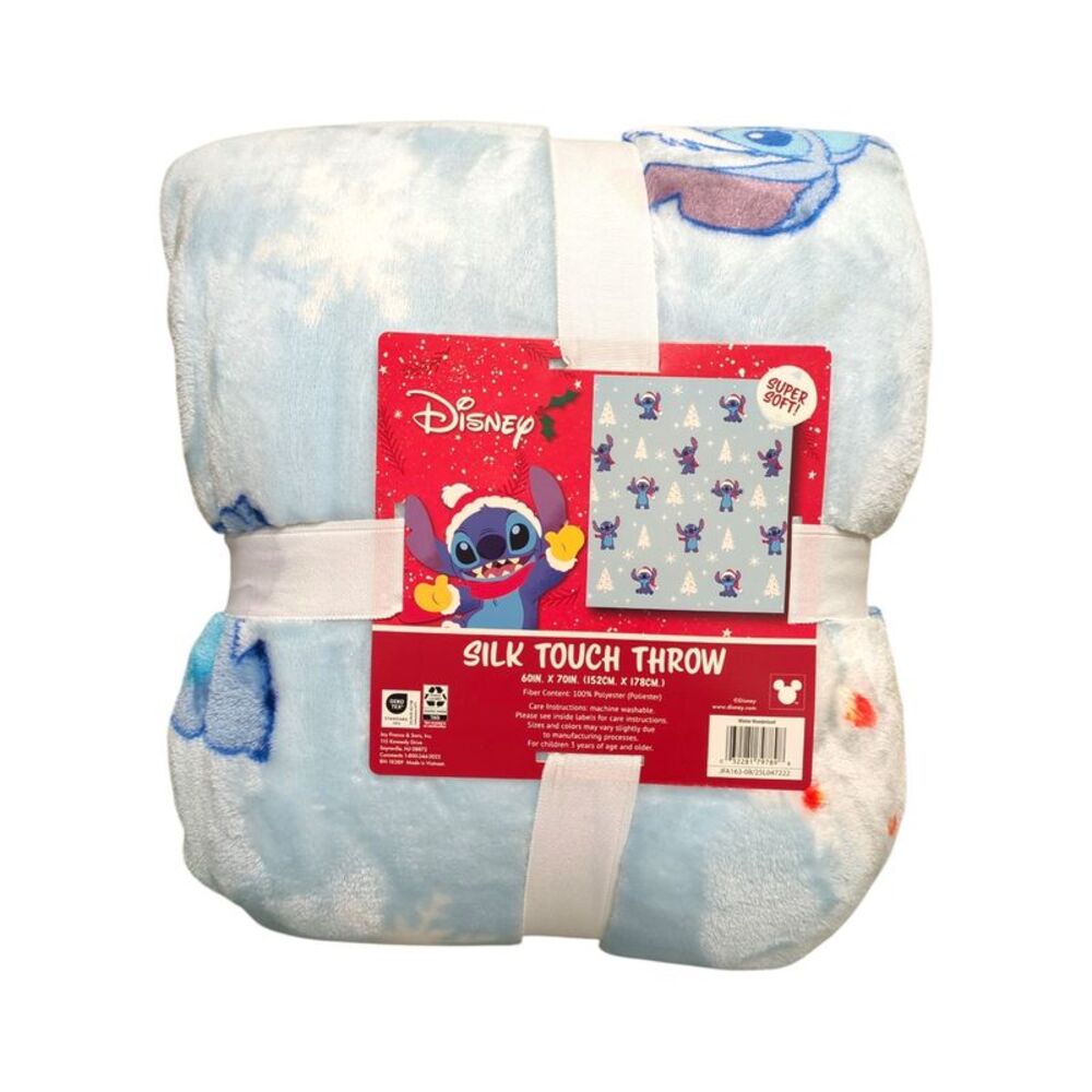 Christmas Stitch - Jay Franco Licensed Silk Touch Polyester Fleece Throw Blanket